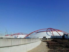新疆天桥连廊膜结构,屋顶膜结构,步行街连廊膜结构